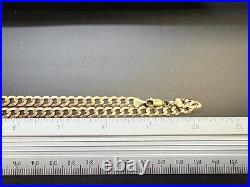 9ct Yellow Solid Gold Curb Chain 6.0mm 20