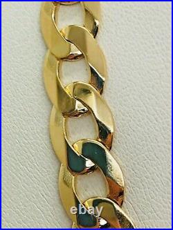 9ct Yellow Solid Gold Curb Chain 9.3mm 22 CHEAPEST ON EBAY