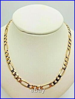 9ct Yellow Solid Gold Figaro Chain 21