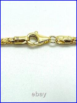 9ct Yellow Solid Gold Franco Style Chain 2.5mm 22 CHEAPEST ON EBAY