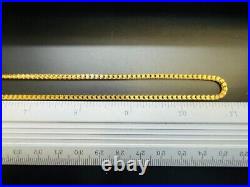 9ct Yellow Solid Gold Franco Style Chain 2.5mm 22 CHEAPEST ON EBAY