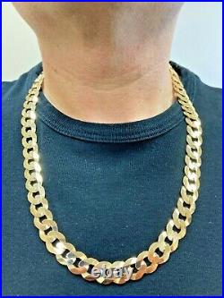 9ct Yellow Solid Gold Heavy Curb Chain 12.5mm 20 CHEAPEST ON EBAY
