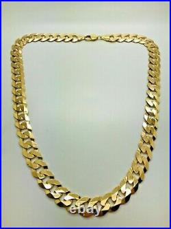 9ct Yellow Solid Gold Heavy Curb Chain 12.5mm 24 CHEAPEST ON EBAY