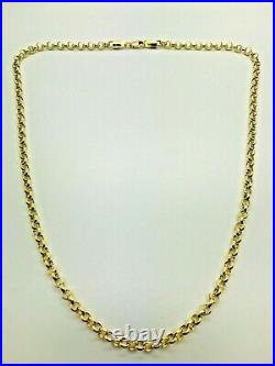 9ct Yellow Solid Gold Round Belcher Chain 4.0mm 20 CHEAPEST ON EBAY
