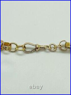 9ct Yellow Solid Gold Round Belcher Link Chain 7.7mm 22