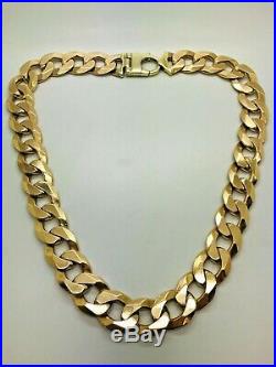 9ct Yellow Solid Gold SUPER HEAVY Curb Chain 22 ½ 293.0gms