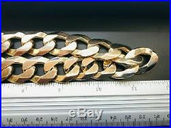 9ct Yellow Solid Gold SUPER HEAVY Curb Chain 22 ½ 293.0gms