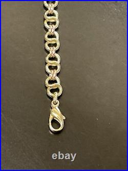 9ct Yellow & rose Gold Bracelet 12.3g (cwl3172)