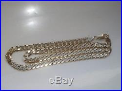 9ct gold 20 inch curb chain 31.2 grams not scrap