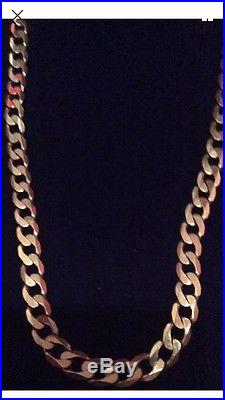 9ct gold Curb Chain 22 Inches Length 31.5grams