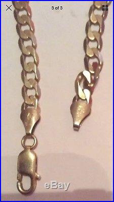 9ct gold Curb Chain 22 Inches Length 31.5grams