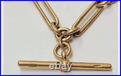 9ct gold Heavy 9ct Rose gold chain -43gms. Used