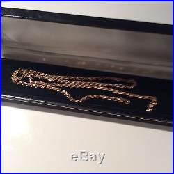 9ct gold Heavy rope chain necklace, 57.5cm long, 23.1 g, vintage
