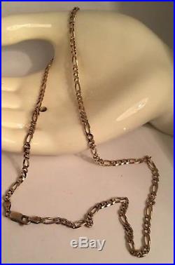 9ct gold Solid Figaro Necklace/Chain