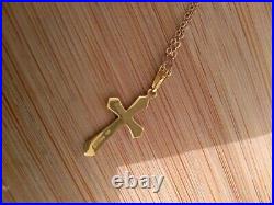 9ct gold Vintage Crucifix/Cross And Chain