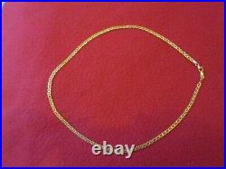 9ct gold anchor link chain necklace 18