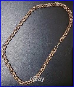 9ct gold belcher chain (110g approx.) 24