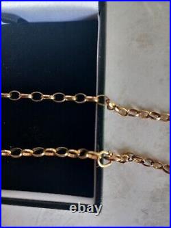 9ct gold belcher chain 23 1/4 (59.5cms) 9.18 grams