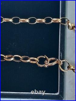 9ct gold belcher chain 23 1/4 (59.5cms) 9.18 grams