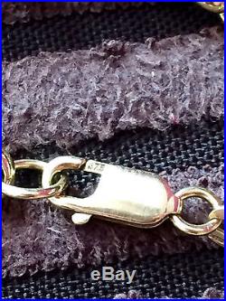 9ct gold belcher chain and pendant hallmarked very heavy 35grams not scrap