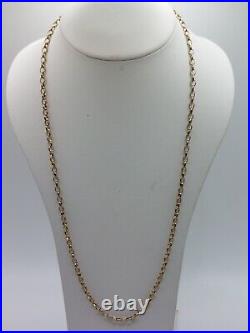 9ct gold belcher chain length 20 hallmarked weight 8.22 grams