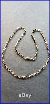 9ct gold belcher chain used 14.5 inch