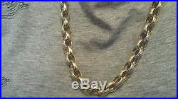 9ct gold belcher heavy 83.7g chain