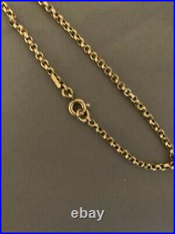 9ct gold belcher necklace