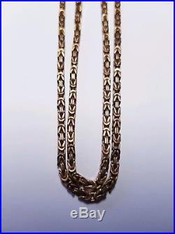 9ct gold byzantine chain
