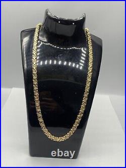 9ct gold byzantine chain