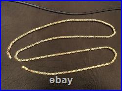 9ct gold byzantine chain used