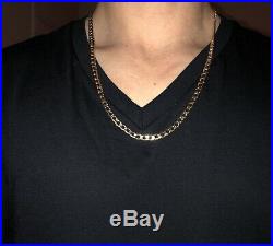 9ct gold chain 24 inch gold Necklace 9ct Gold Curb Chain