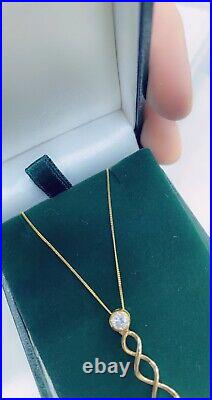 9ct gold chain & pendant Necklace Jewellery VGC