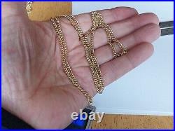 9ct gold cuban link chain length 27 Hallmarked weight 15.7 grams