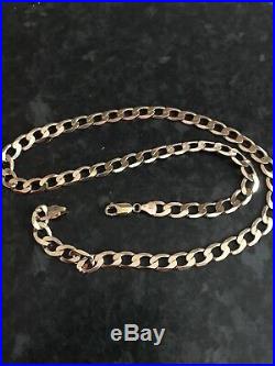 9ct gold curb Chain 29.37g
