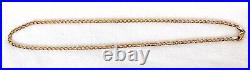 9ct gold curb chain 16 long 6 grams yellow gold