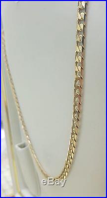 9ct gold curb chain / 31.6g / 375 Hallmarked No Reserve / Not scrap / gift