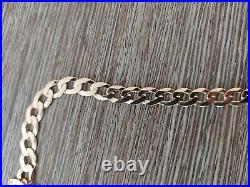 9ct gold curb chain And Crucifix 20 Inches 18g Chain 5g Cross