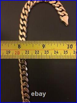9ct gold curb chain. Nice Solid Heavy Chain. 74 Grams. 22.5inches Long