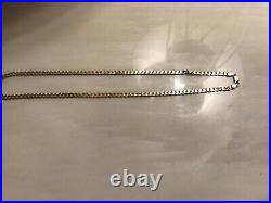 9ct gold curb necklace chain 21 inch. 24gm