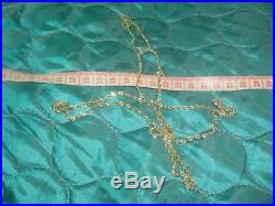 9ct gold diamond cut rope chain 35 inch