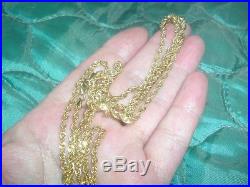 9ct gold diamond cut rope chain 90 cms