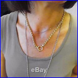 9ct gold ladies belcher chain with large clasp weight 18.3 grams hallmarked