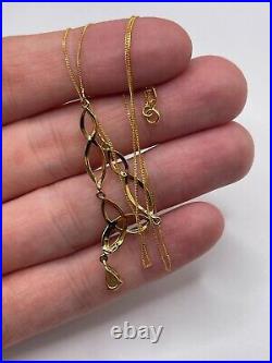 9ct gold peridot and diamond necklace