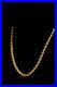 9ct gold rope chain 2mm 22 inch