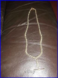 9ct solid gold albert chain