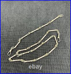 9ct solid yellow and rose gold vintage custom made chain/bracelet