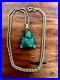 9ct vintage gold chain 22 inches with Jade Buddha