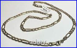 9ct yellow gold Figaro chain 5.5g