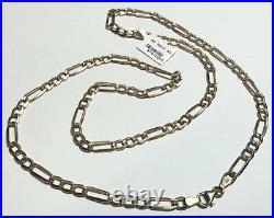 9ct yellow gold Figaro chain 5.5g